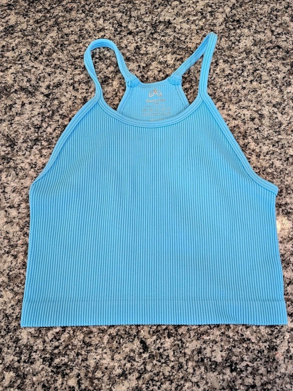 Sunzel Ribbed Tank Top in Blue Size XS/S Like New